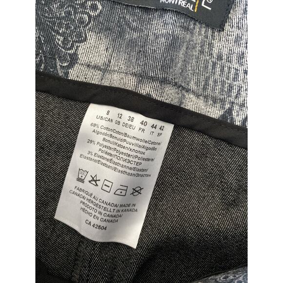 Lisette Montreal Womens 8 Green Paisley Straight Leg Pants Quiet Luxury - Picture 7 of 7